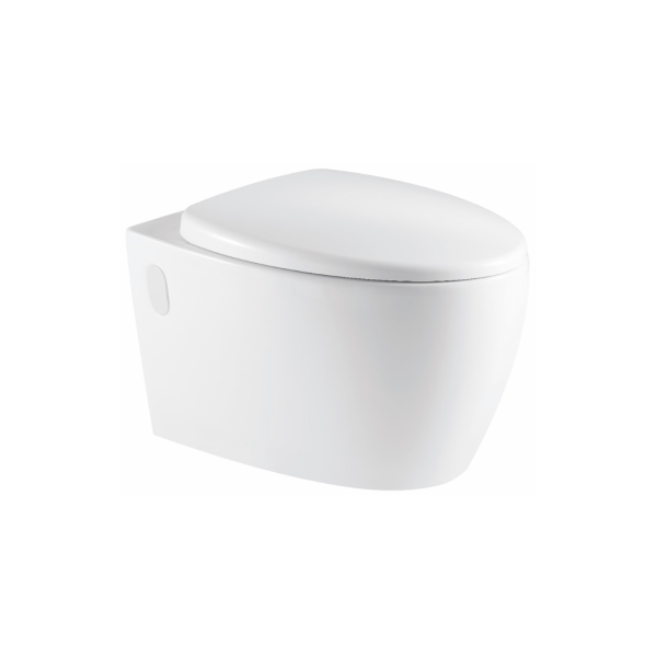 FX-1002E White Round Wall Hung Toilet