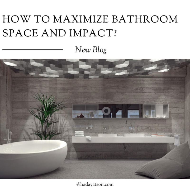 how to maximise bathroom space